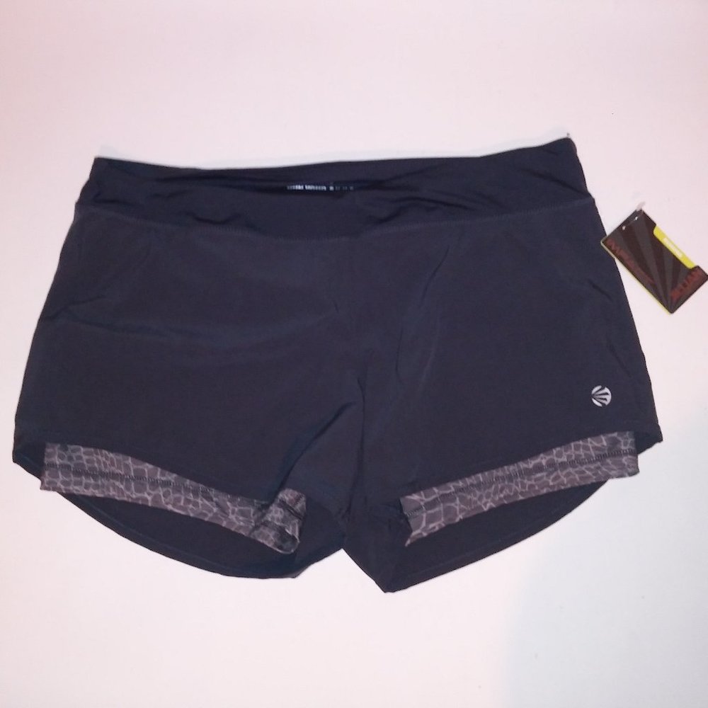 Jillian Michaels Shorts Athletic XL‎ Gray Wicking Running Solid New